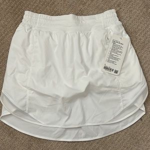 Lululemon Hotty Hot HR Skort *Long 6 White